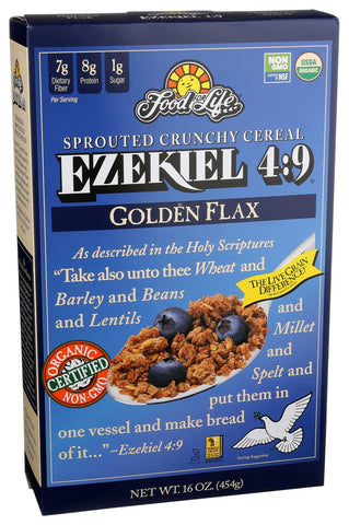 Ezekie Organic Golden Flax Sprouted Grain Cereal, 16 Ounce -- 6 per case.