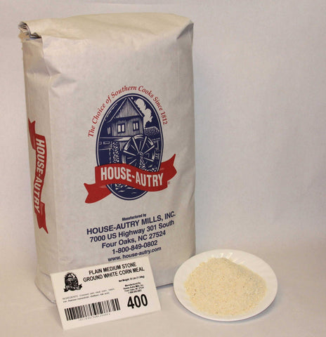 House Autry Medium Grind Plain Cornmeal, 25 Pound.