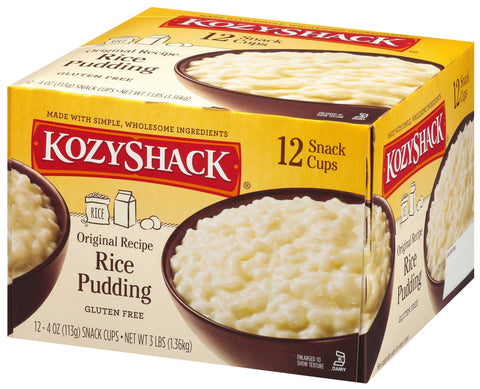 Kozy Shack Rice Pudding, 12 count per pack -- 4 per case