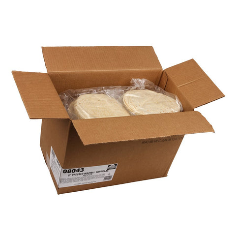 Mission Foods Pressed Mazina Tortilla, 8 inch - 12 per pack -- 24 packs per case.