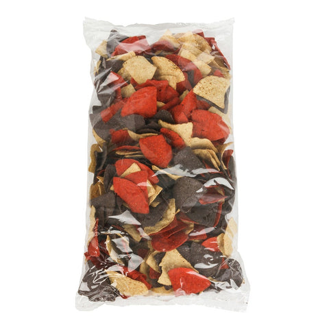 Mission Tri Color Triangle Tortilla Chips - 2 lb. bag, 6 per case
