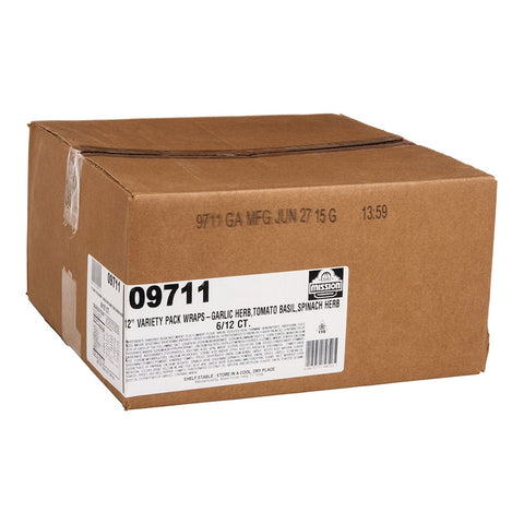 Mission Foods Wrap Variety Pack - 12 per pack -- 6 packs per case.