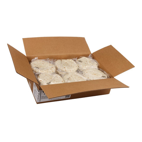 Mission Foods Heat Pressed Flour Tortilla, 6 inch - 12 per pack -- 24 packs per case.