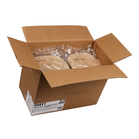 Mission Foods Heat Pressed Whole Wheat Tortilla, 8 inch -- 288 per case.