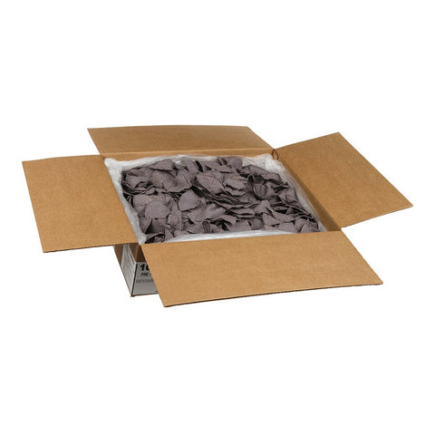 Mission Foods Pre-Cut Unfried Blue Corn Tortilla Chips - 4 Cut, 20 Pound.