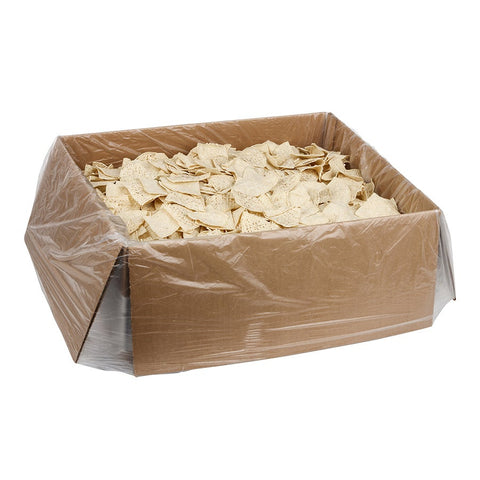 Mission Foods Pre-Cut Unfried White Corn Tortilla Chips - 4 Cut, 30 Pound.