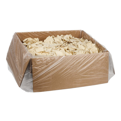 Mission Foods Pre-Cut Unfried White Corn Tortilla Chips - 6 Cut, 30 Pound.