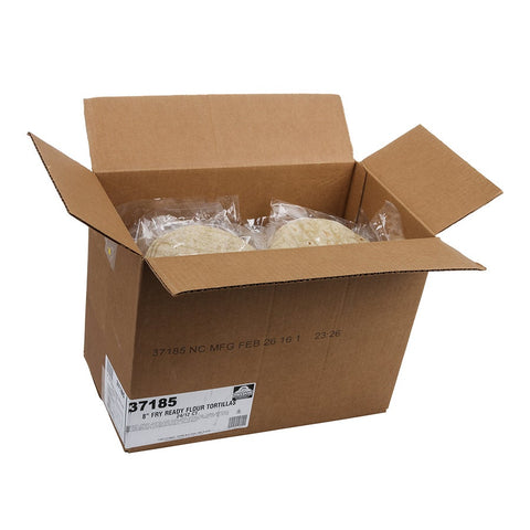 Mission Foods Fry Ready Flour Tortilla, 8 inch 12 count per pack -- 24 per case.