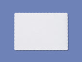 Smith Lee White Knurl Embossed Placemat, 9.75 x 13.75 inch -- 1000 per case.