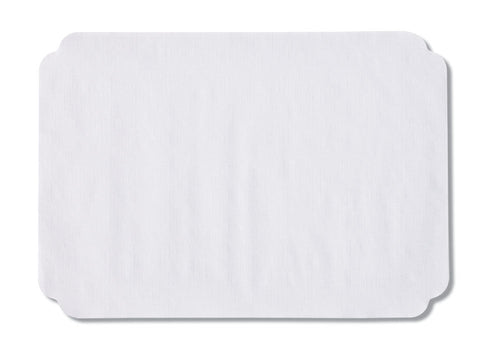 Smith Lee White Belfast Embossed Placemat, 9.75 x 13.75 inch -- 1000 per case.