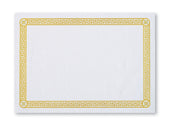 Smith Lee Gold Greek Key Economy Line Paper Placemat, 10 x 14 inch -- 1000 per case.