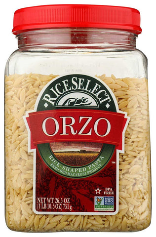 Rice Select Orzo Traditional Plain Pasta, 26.5 Ounce -- 4 per case.