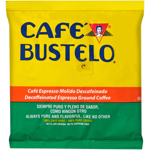 Bustelo Satellite Pack Decaffeinated Coffee -- 12 per case.