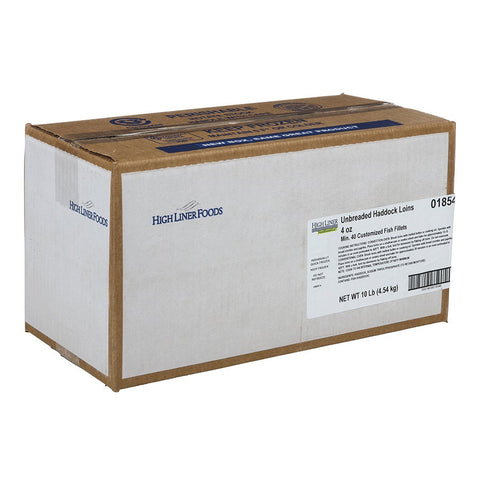Viking Nordica Unbreaded Haddock Loins, 10 Pound.