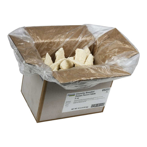 Viking Breaded Natural Ocean Perch Fillets, 10 Pound.