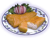 Viking Batter Dipped Pollock Wedge, 4 Ounce.