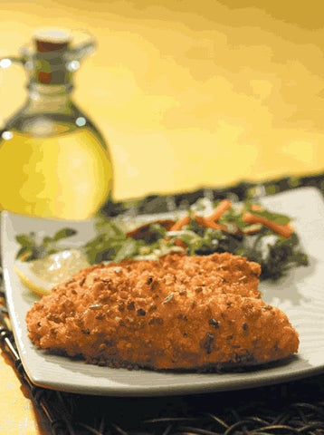 Viking Pecan Crusted Natural IQF Breaded Tilapia Fillet, 4 to 5 Ounce.