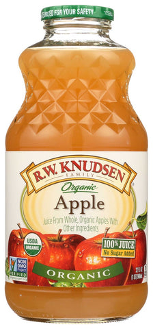 R.W. Knudsen Organic Apple Juice, 32 Fluid Ounce -- 6 per case