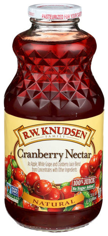 R.W. Knudsen Cranberry Nectar Juice, 32 Fluid Ounce -- 6 per case