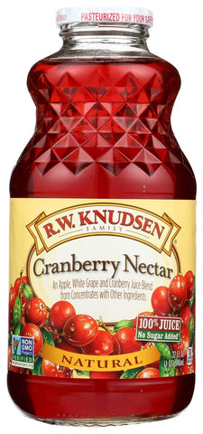 R.W. Knudsen Cranberry Nectar Juice, 32 Fluid Ounce -- 6 per case