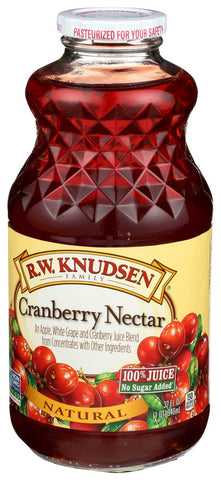 R.W. Knudsen Cranberry Nectar Juice, 32 Fluid Ounce -- 6 per case