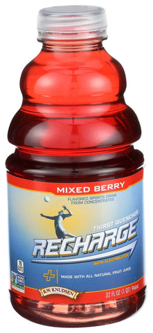 R.W. Knudsen Recharge Mixed Berry Juice, 32 Fluid Ounce -- 6 per case