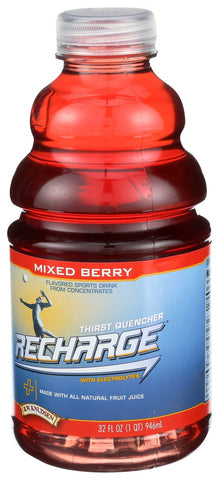 R.W. Knudsen Recharge Mixed Berry Juice, 32 Fluid Ounce -- 6 per case