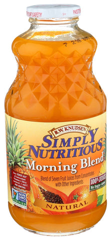 R.W. Knudsen Simply Nutritious Morning Blend Juice, 32 Fluid Ounce -- 6 per case