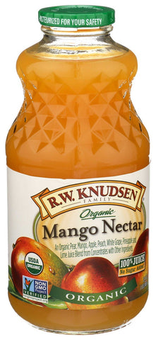 R.W. Knudsen Organic Mango Nectar Juice, 32 Fluid Ounce -- 6 per case