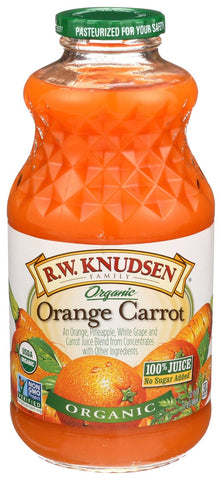 R.W. Knudsen Organic Orange Carrot Juice, 32 Fluid Ounce -- 6 per case