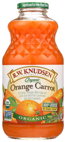 R.W. Knudsen Organic Orange Carrot Juice, 32 Fluid Ounce -- 6 per case