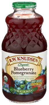 R.W. Knudsen Organic Blueberry Pomegranate Juice, 32 Fluid Ounce -- 6 per case
