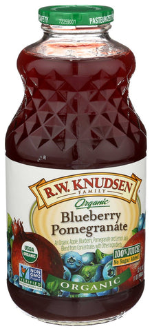 R.W. Knudsen Organic Blueberry Pomegranate Juice, 32 Fluid Ounce -- 6 per case