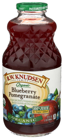 R.W. Knudsen Organic Blueberry Pomegranate Juice, 32 Fluid Ounce -- 6 per case