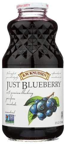 R.W. Knudsen Just Blueberry Juice, 32 Fluid Ounce -- 6 per case