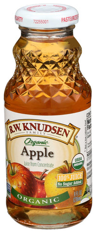 R.W. Knudsen Organic Apple Juice, 8 Fluid Ounce -- 12 per case
