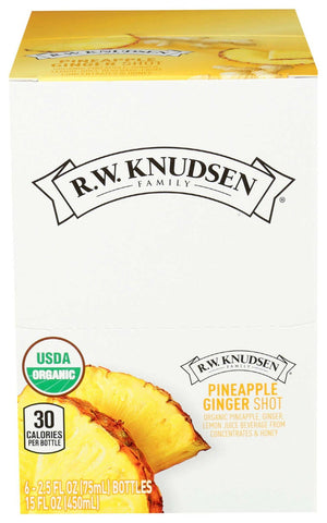 RW Knudsen Organic Pineapple Ginger Juice Shot , 2.5 Ounce -- 12 per case