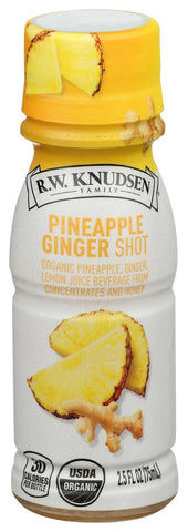 RW Knudsen Organic Pineapple Ginger Juice Shot , 2.5 Ounce -- 12 per case
