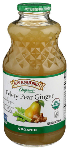 RW Knudsen Organic Celery Pear Ginger Juice Blend, 32 Fluid Ounce -- 6 per case