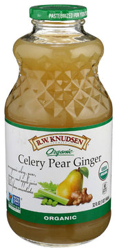 RW Knudsen Organic Celery Pear Ginger Juice Blend, 32 Fluid Ounce -- 6 per case