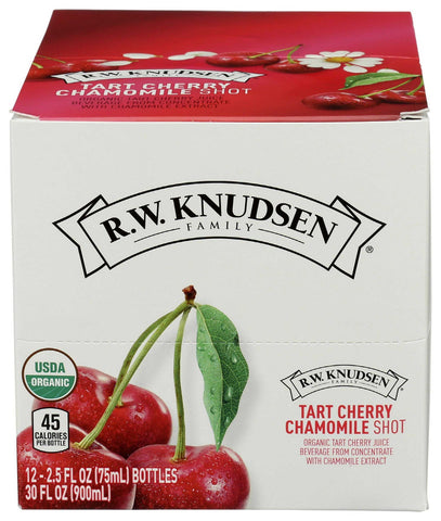 RW Knudsen Organic Tart Cherry Chamomile Juice Shot, 2.5 Fluid Ounce -- 12 per case