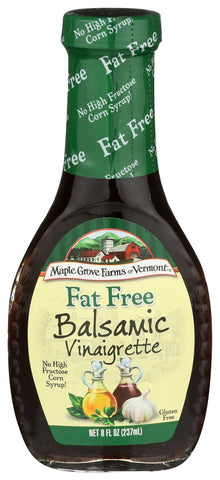 Maple Grove Farms Fat Free Balsamic Vinaigrette - 8 ounce -- 12 per case.