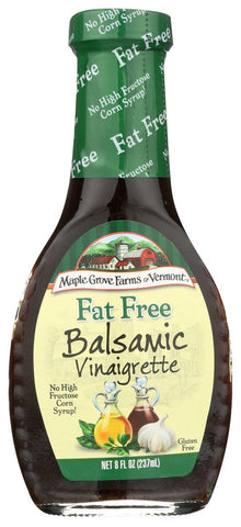 Maple Grove Farms Fat Free Balsamic Vinaigrette - 8 ounce -- 12 per case.