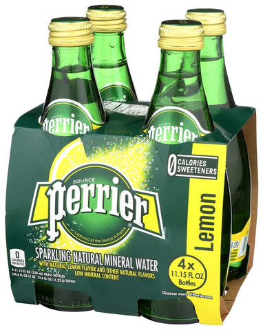 Perrier Lemon Sparkling Water, 11 Ounce -- 24 per case.