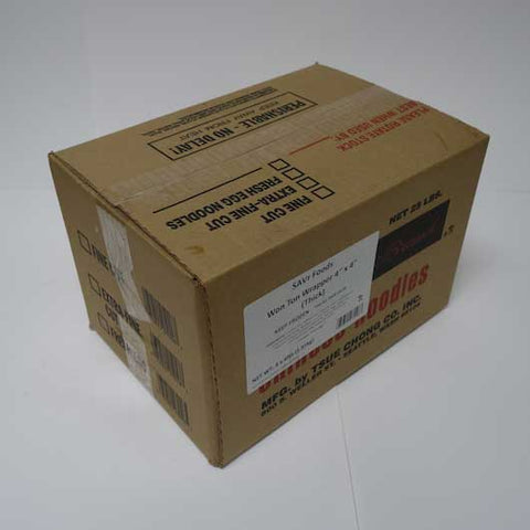Savr Thick 4 x 4 inch Wonton Wrapper, 16 Pound -- 2 per case