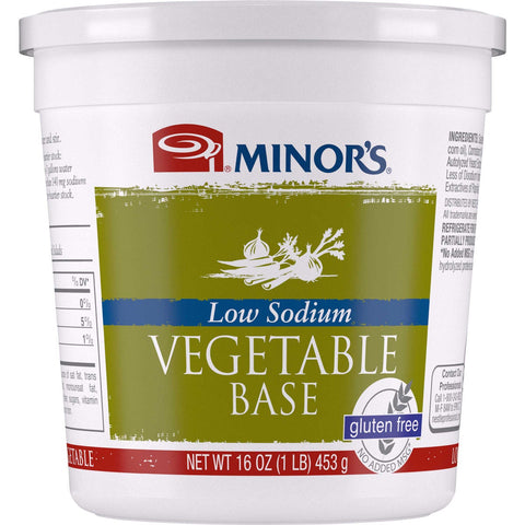Nestle Minors Low Sodium No Added MSG Vegetable Base, 1 Pound -- 6 per case.