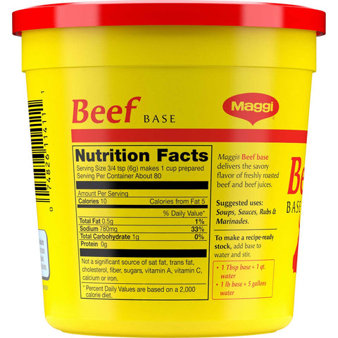Maggi Beef Ingredient Base, 1 Pound -- 6 per case.