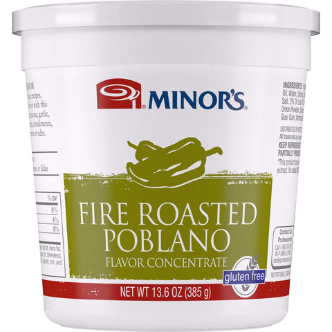 Minors Fire Roasted Poblano Flavor Concentrate, 13.6 Ounce -- 6 per case.