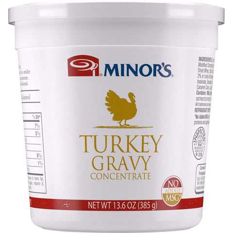 Nestle Minors Concentrate No Added MSG Turkey Gravy, 13.6 Ounce -- 6 per case.