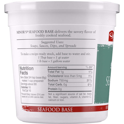 Nestle Minors No Added MSG Seafood Base, 1 Pound -- 6 per case.